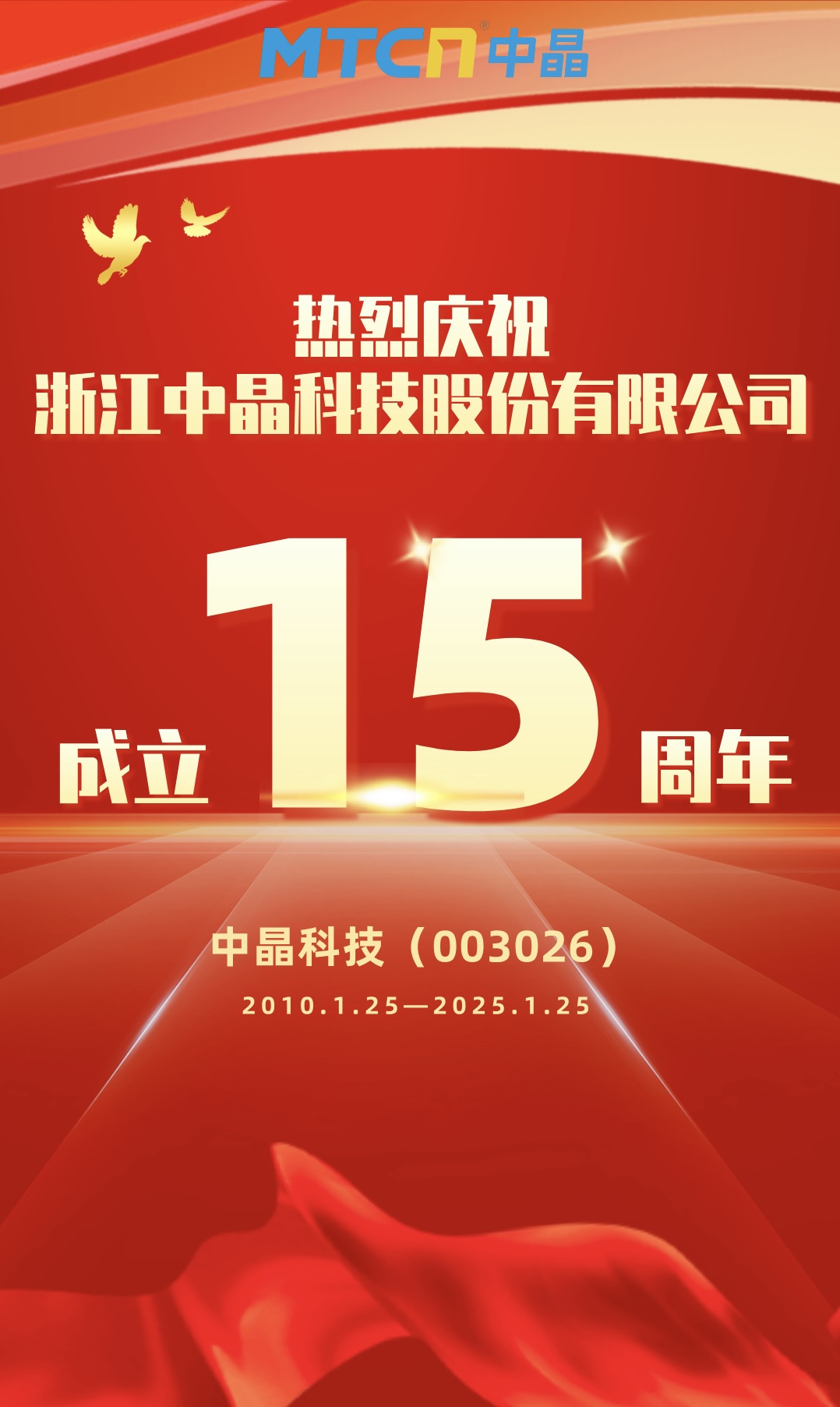 中晶科技15周年|奮進十五載，揚帆向未來